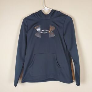 Under Armour Girl's Black Loose Hoodie Size Youth Large